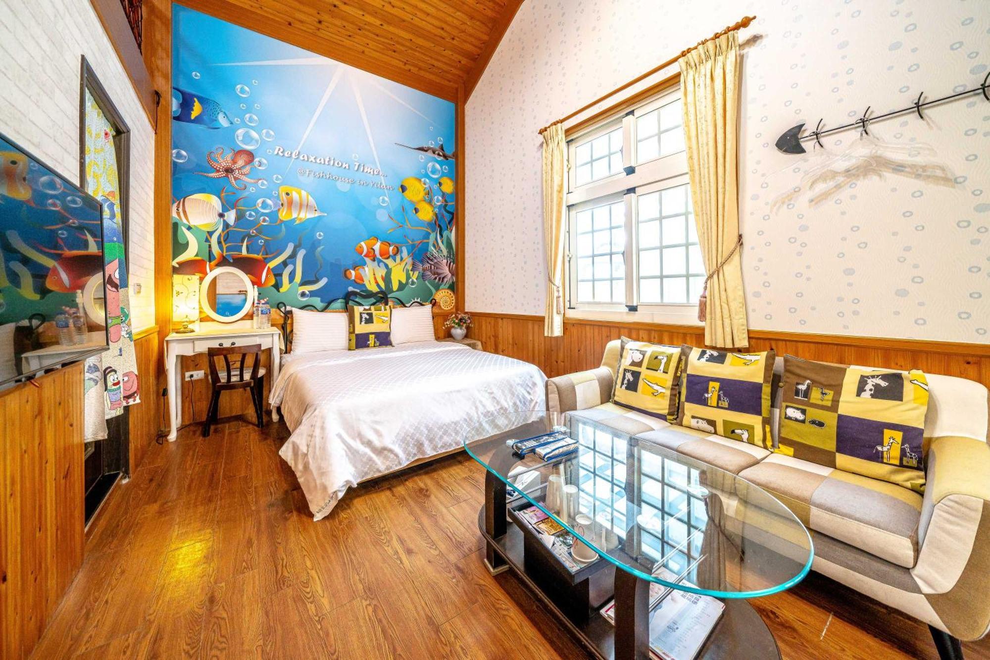 Fish House 宜蘭獨棟別墅 戲水池 生態diy 安農溪自行車 Apartment Dongshan  Exterior photo